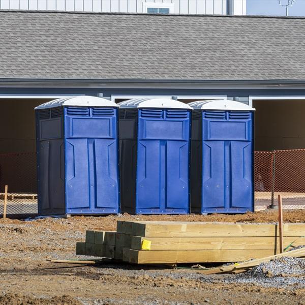 Heavy-duty construction site porta potty in Columbus, Mississippi